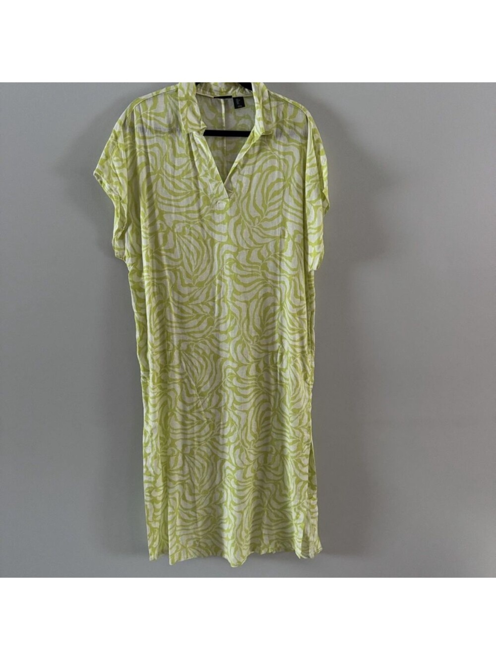 Tahara Lime Swirl Cover-Up Tunic dress